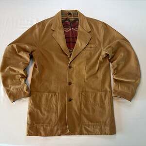 The Territory Ahead Men’s Medium Aztec Flannel Blanket Lined Chore Jacket Vintag